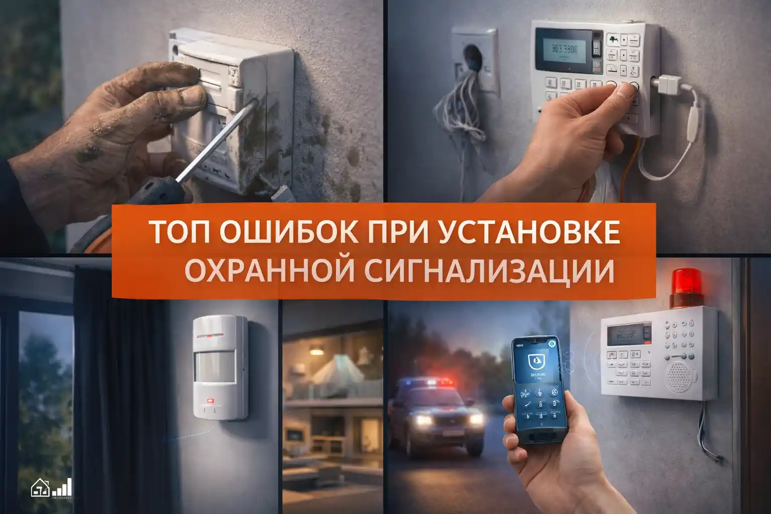 Ошибки при установке охранной сигнализации