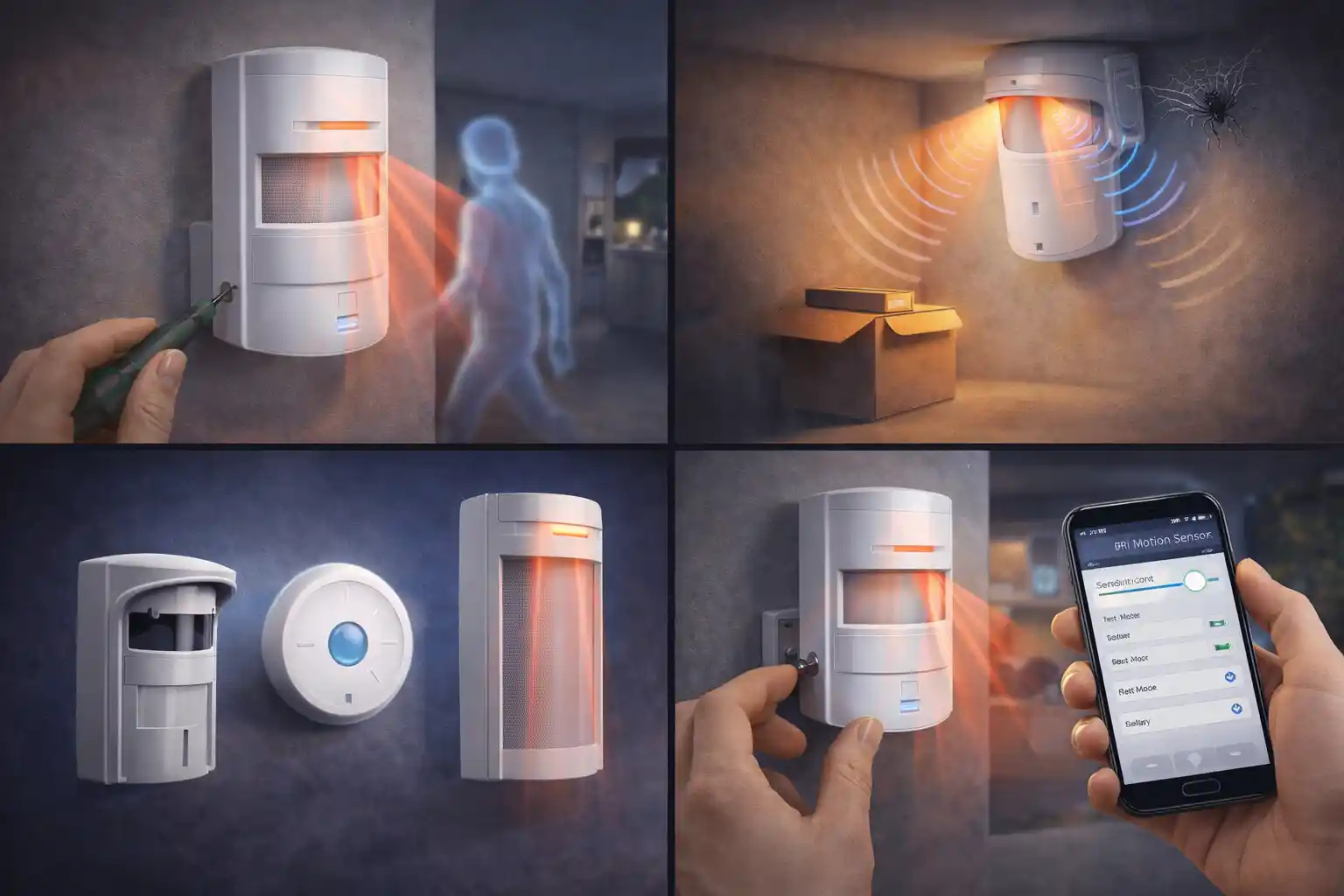 Датчики движения: виды, особенности и настройка