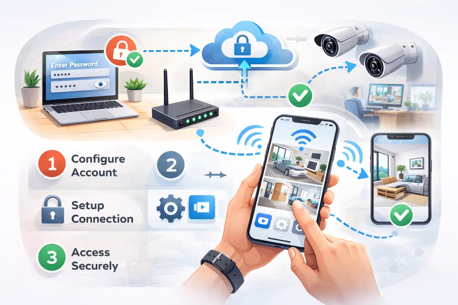 Как настроить удалённый доступ к видеонаблюдению