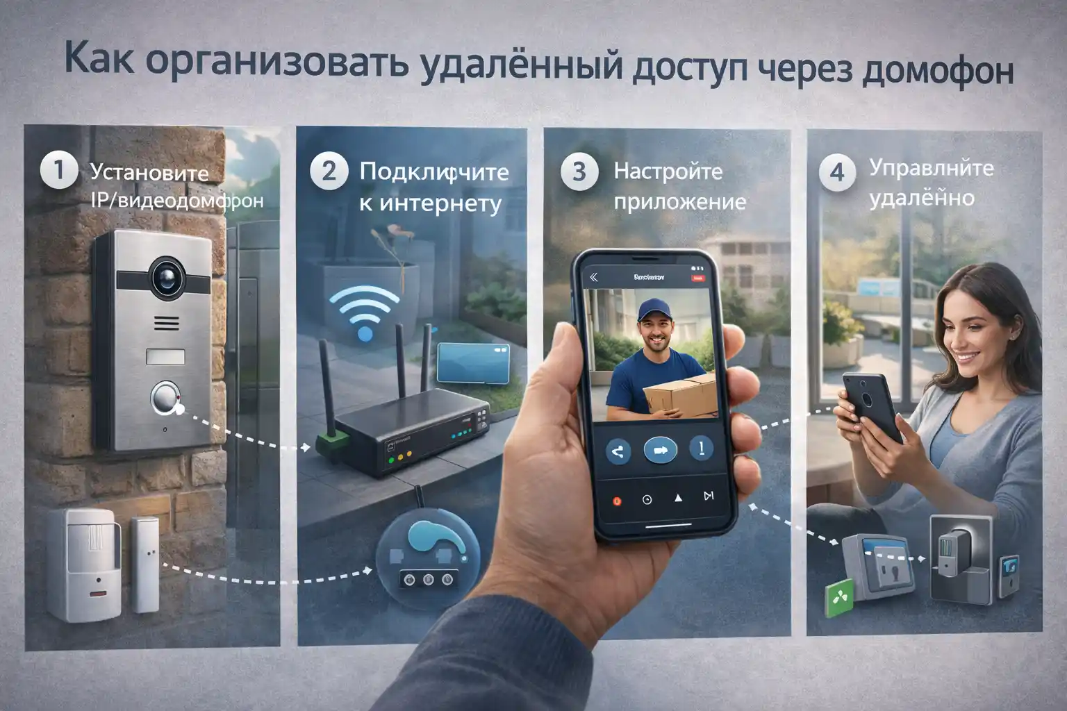 Как организовать удалённый доступ через домофон