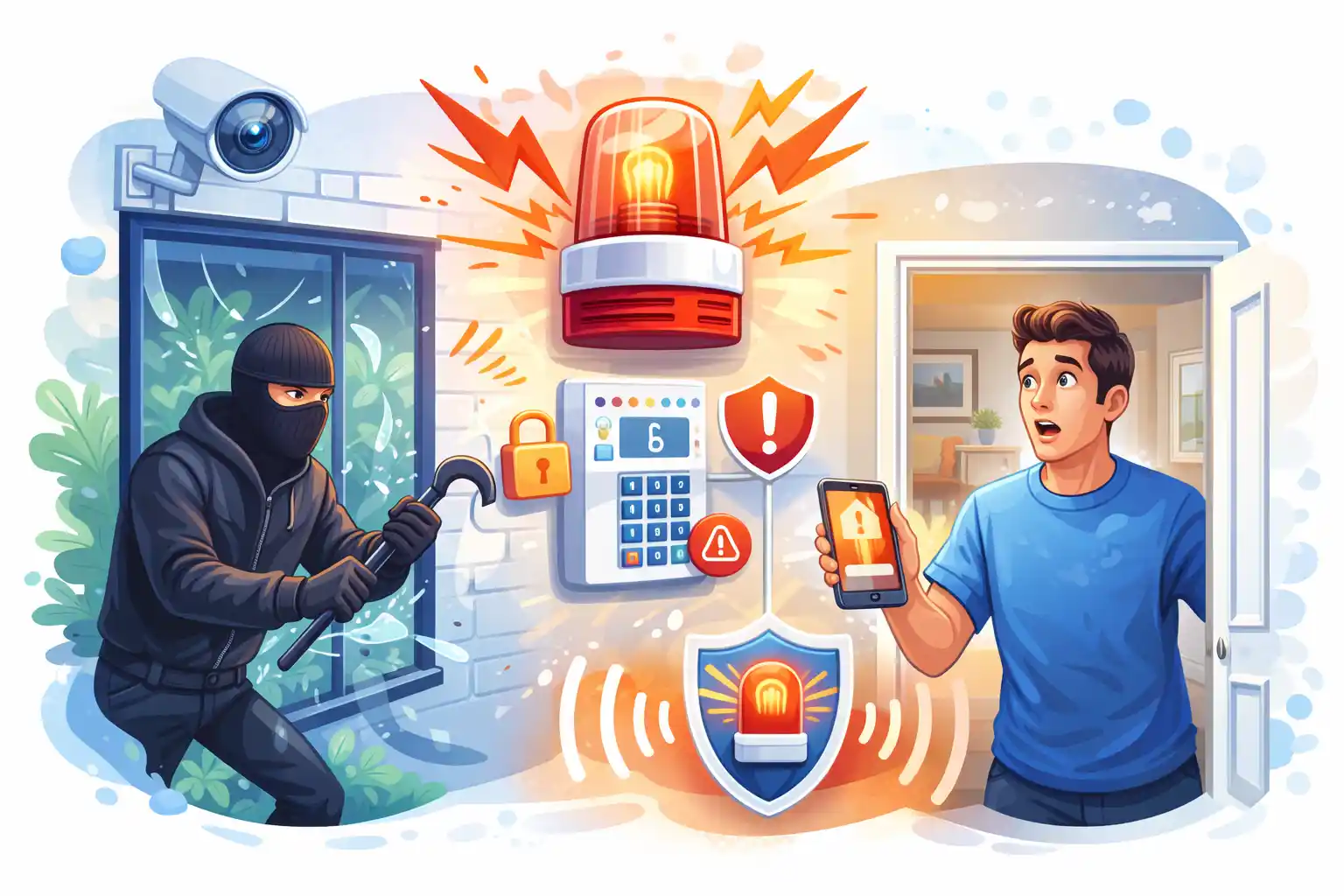 Когда сигнализация с сиреной действительно работает